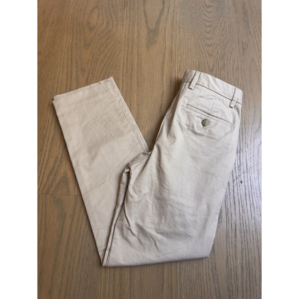 J Crew Crewcuts Thompson Boys Size 8 Khaki Chino Dress Pants Pristine - Picture 2 of 10